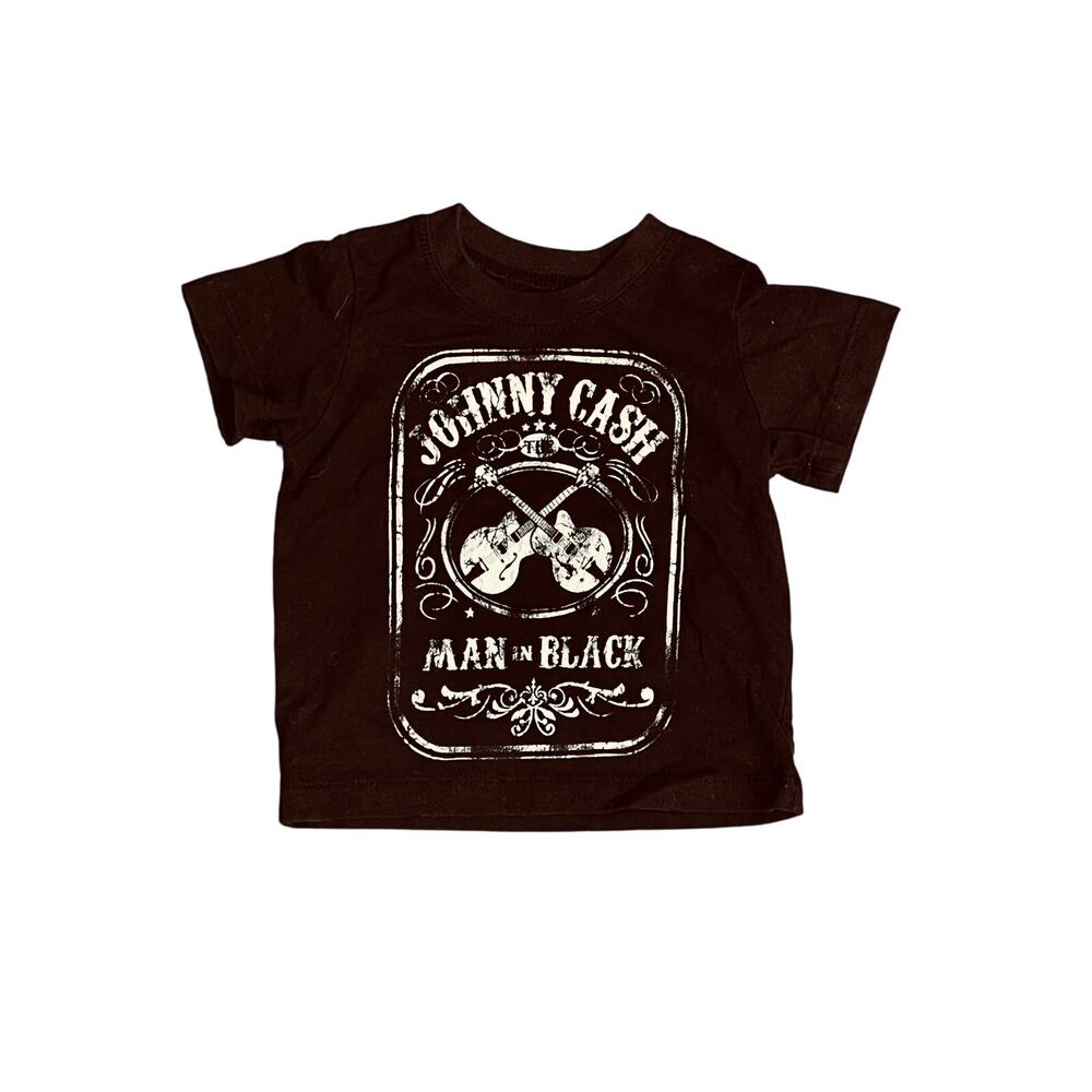 Cash Johnny‎ Cash "Man in Black" Graphic T-shirt 12 months Black Music Babycore